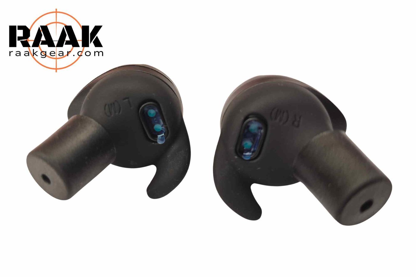 BL03 Bluetooth Hearing Protection Earbuds, left and right